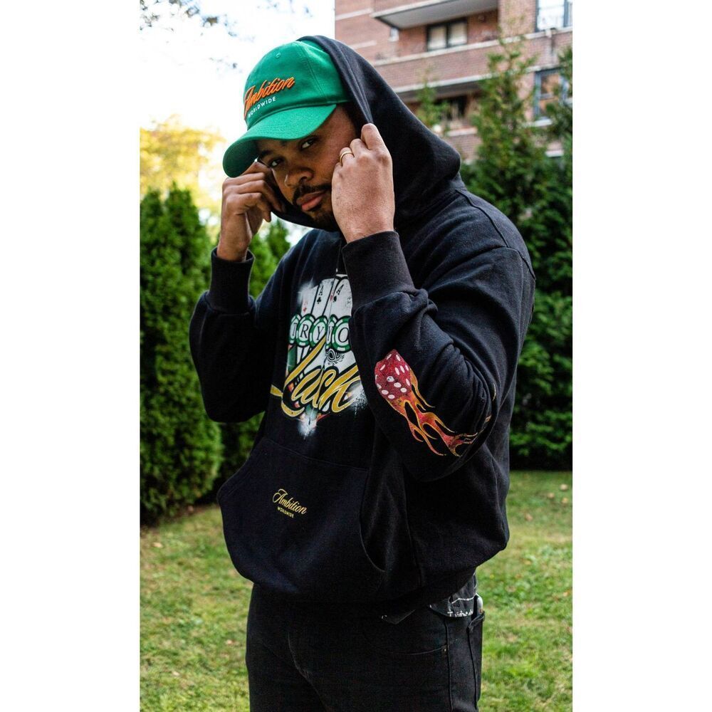 Ambition Worldwide 'Luck' Hoodie Size M $200